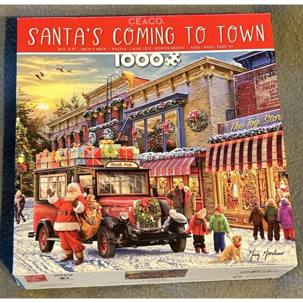 Ceaco Puzzle; Santa's Coming to Town, 1000 pcs. 3372-26 2022